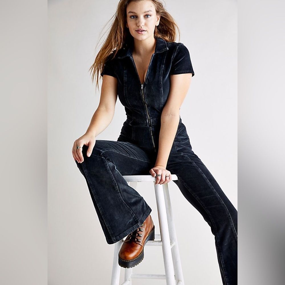 NWT FREE PEOPLE CRVY CORD LOVE LETTERS JUMPSUIT